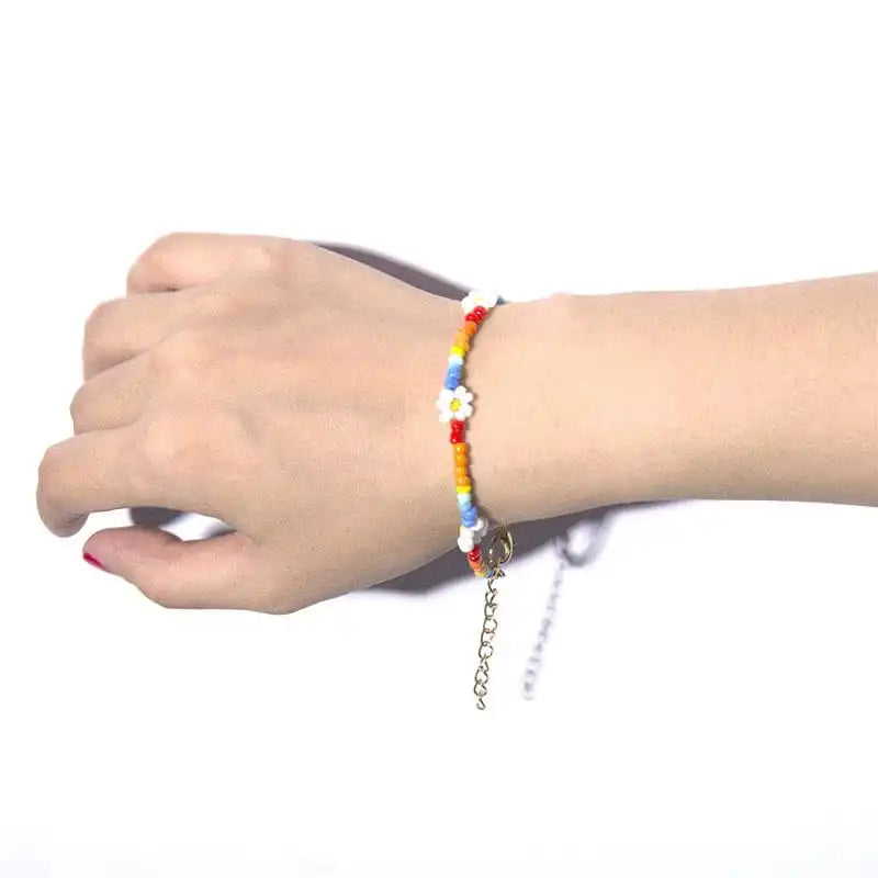 Handmade Seed Bead Bracelet Detail