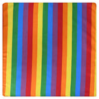 Vibrant Rainbow Bandana Set - 4 Pack Multi-Pattern Square Headwraps