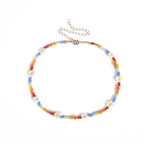 Rainbow Daisy Jewelry Set Flat Lay