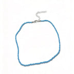 Handmade Colorful Seed Bead Necklace Set - 5 Vibrant Colors Bundle