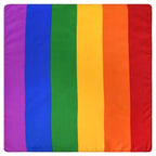 Vibrant Rainbow Bandana Set - 4 Pack Multi-Pattern Square Headwraps