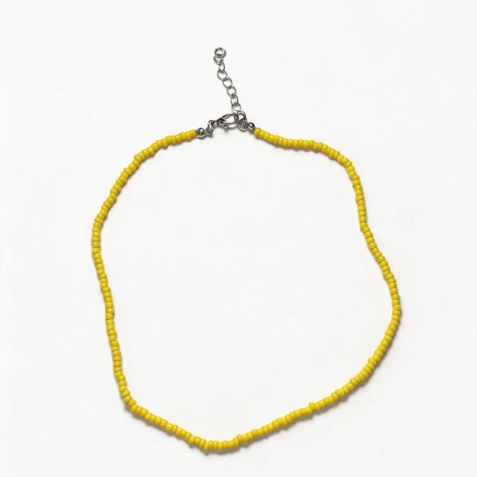 Handmade Colorful Seed Bead Necklace Set - 5 Vibrant Colors Bundle