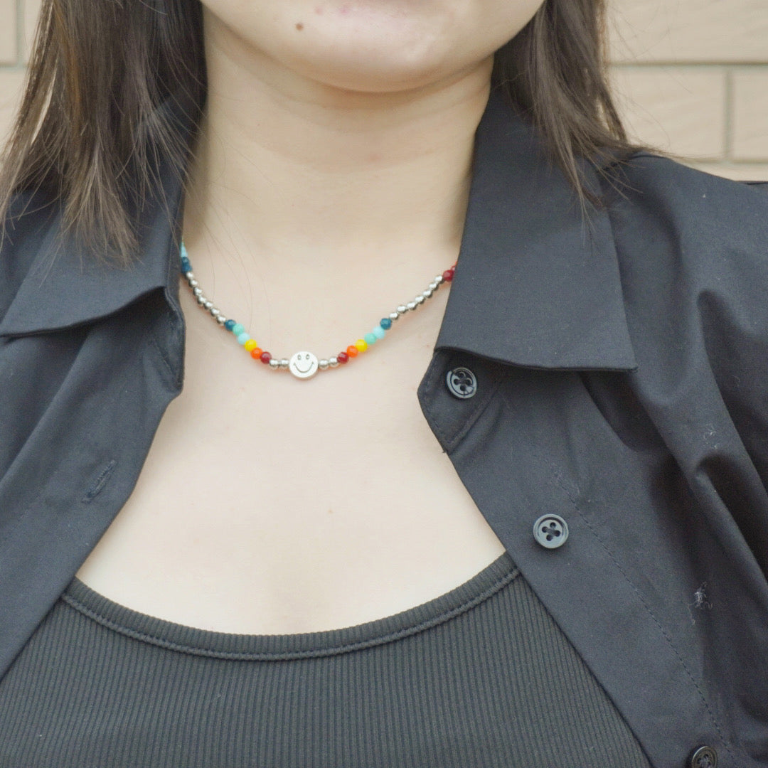Rainbow Smile Necklace&amp;Bracelet Set