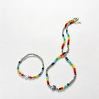 Rainbow Smile Necklace&amp;Bracelet Set