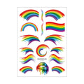 Pride Day Disposable Tattoo Stickers Set - 300+ Designs on 19 pieces