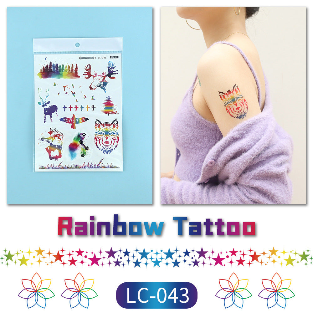 Pride Day Disposable Tattoo Stickers Set - 300+ Designs on 19 pieces
