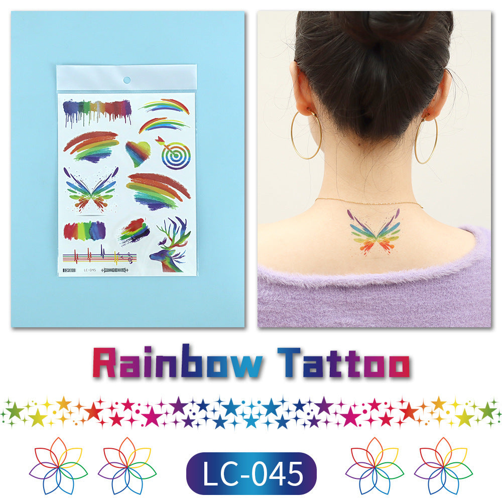 Pride Day Disposable Tattoo Stickers Set - 300+ Designs on 19 pieces