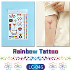 Pride Day Disposable Tattoo Stickers Set - 300+ Designs on 19 pieces