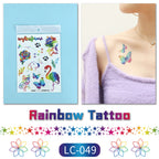 Pride Day Disposable Tattoo Stickers Set - 300+ Designs on 19 pieces