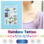 Pride Day Disposable Tattoo Stickers Set - 300+ Designs on 19 pieces