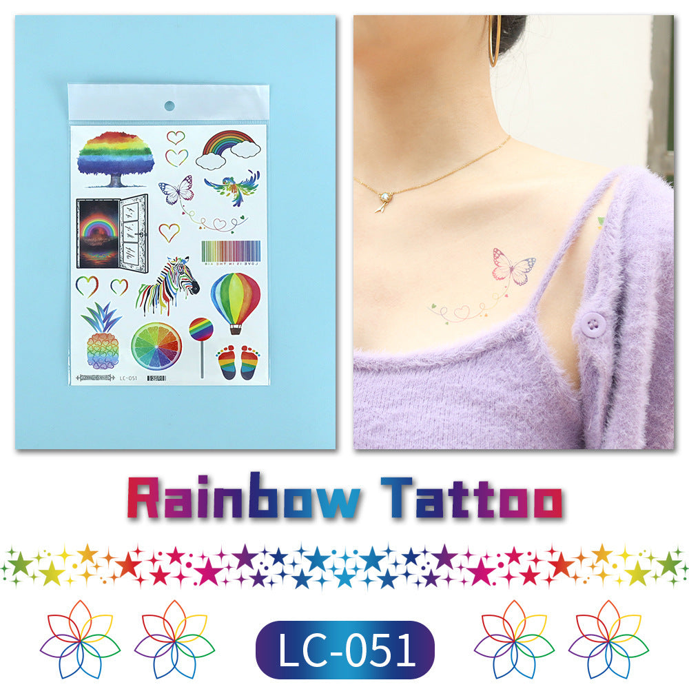 Pride Day Disposable Tattoo Stickers Set - 300+ Designs on 19 pieces