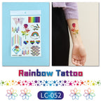 Pride Day Disposable Tattoo Stickers Set - 300+ Designs on 19 pieces
