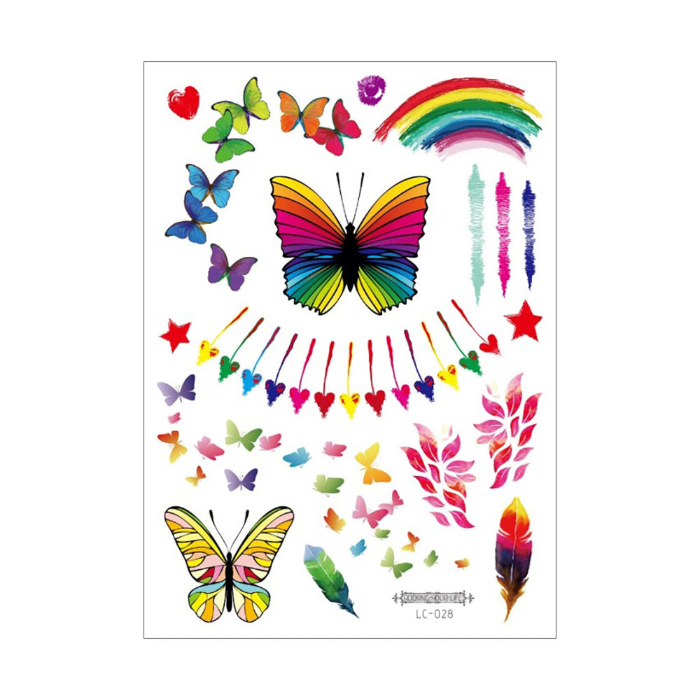 Pride Day Disposable Tattoo Stickers Set - 300+ Designs on 19 pieces
