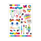 Pride Day Disposable Tattoo Stickers Set - 300+ Designs on 19 pieces